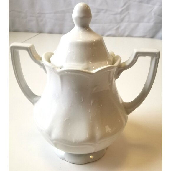 Vintage Royal Staffordshire Heirloom Ironstone Lidded Sugar Bowl and Creamer - Picture 7 of 16
